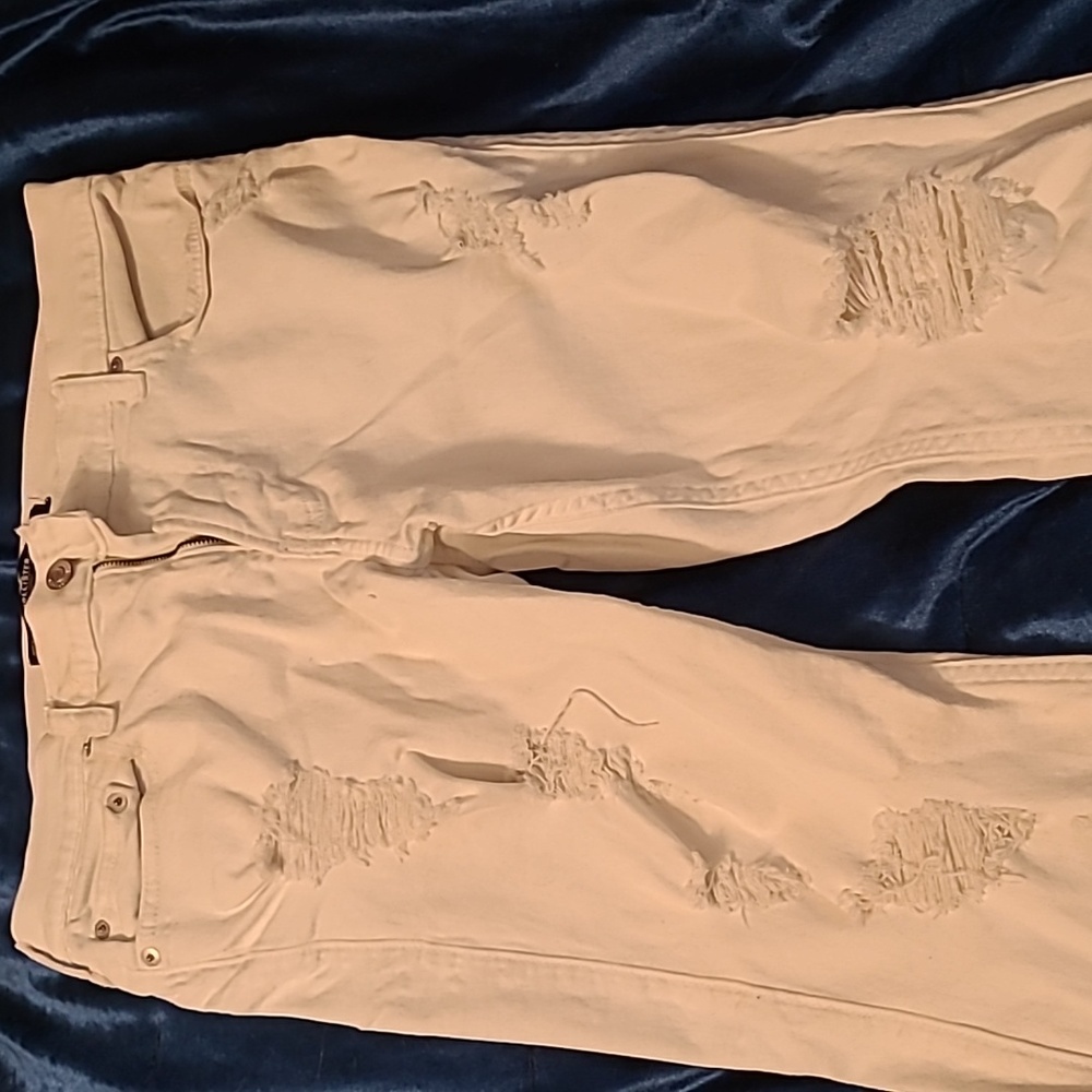 White Hollister skinny jeans